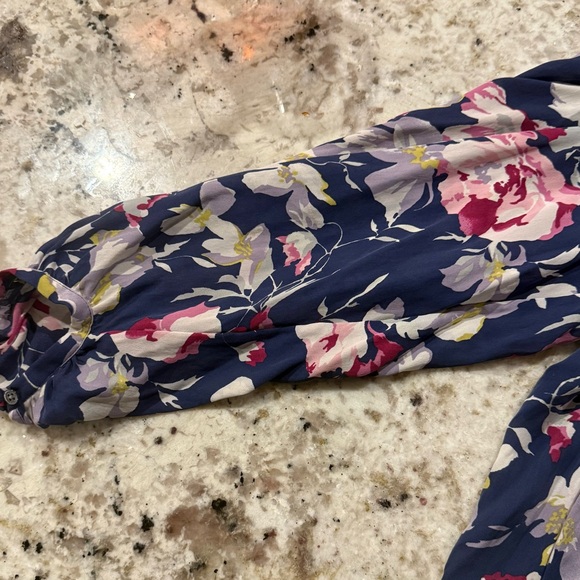 *GENTLY WORN* Joie Women's Size S McKenna Floral Print Silk Blouse - Picture 5 of 6